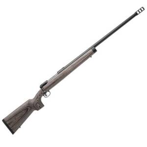 Savage 112 Magnum Target Single Shot Bolt Action Rifle .338 Lapua Mag 26" Barrel 1 Round Grey Laminate Stock Matte Black 22448