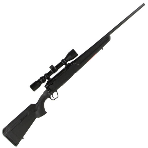 Savage Axis XP Compact Bolt Action Rifle 7mm-08 Remington 20" Barrel 4 Rounds Detachable Box Magazine Weaver 3-9x40 Riflescope Synthetic Stock Matte Black Finish