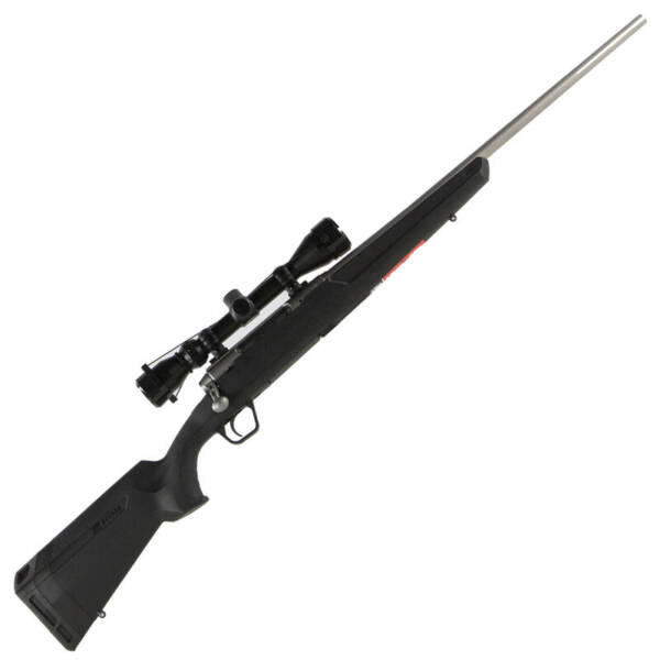 Savage Axis XP Bolt Action Rifle 7mm-08 Remington 22" SS Barrel 4 Rounds Detachable Box Magazine Weaver 3-9x40 Riflescope Synthetic Stock Stainless Natural Matte Finish