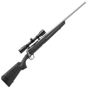 Savage Axis XP Stainless Bolt Action Rifle .25-06 Remington 22" Barrel 4 Rounds Detachable Box Magazine Weaver 3-9x40 Riflescope Synthetic Stock Matte Black Finish