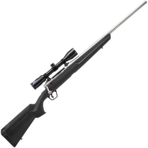 Savage Axis II XP Stainless Package Bolt Action Rifle 6.5 Creedmoor 22" Barrel 4 Rounds with 3-9x40 Scope Matte Stainless Finish